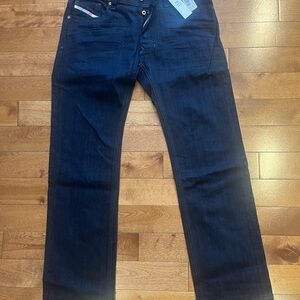 Diesel Men's Dark Blue Straight Jeans